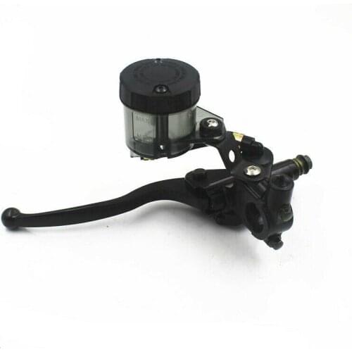 Black Motorcycle 7/8'' 22mm Left Brake Clutch Levers Master Cylinder Oil Tank Reservoir Cup For Honda Yamaha Suzuki Kawasaki