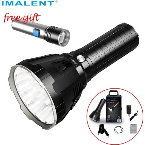 IMALENT MS18 LED Flashlight 100000 Lumen Tactical Flashlights XHP70.2 High Power Military Tactical Flashlight with 21700 Battery