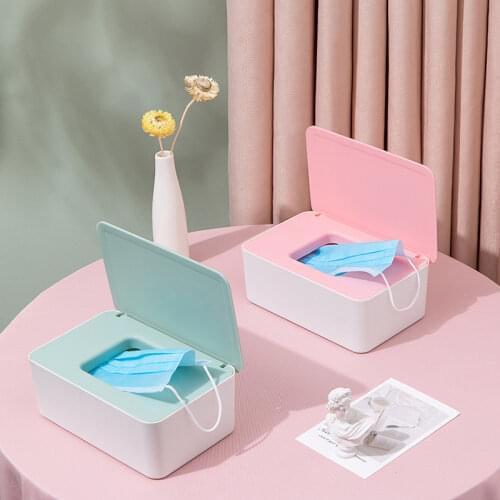 Mask storage box household portable nose mask bag storage bag mask collection box tissue boxes