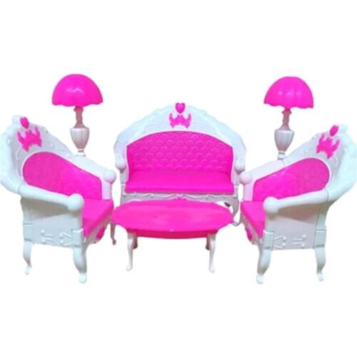Rocking Chair Sofa Baviphat Accessories Plastic Furniture Sets For Doll House Decoration Baby Toys Baviphat Furniture