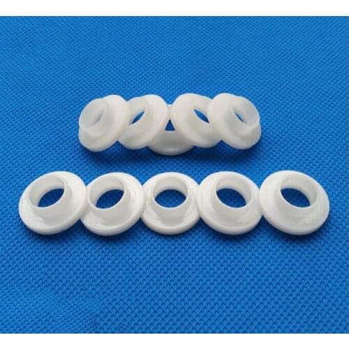 M12 Nylon Step Gaskets 24mm OD White Rubber Washers Smooth Tube Transistor Space Insulating Column Qty 50