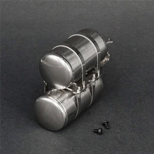 Metal Air Tank for 1/14 TAMIYA 3348 Truck Dumper DIY Model Car Air Tank with Screw RC Truck Accessories