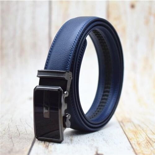 Genuine Leather Belt for Men White/blue/coffee Designer Belt 2021 Fashionable Automatic Buckle Belt for Jeans Plus Size 90-130CM