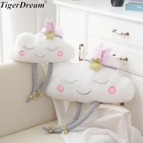 Creative New INS Cloud Plush Pillow Soft Cushion Kawaii Cloud Stuffed Plush Toys For Children Baby Kids Pillow Girl Gifts 2 Size