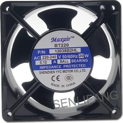 BT220 12cm 220V 0.12A 20W 12038 12038B2HL Freezer Cooling Fan