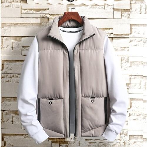 Autumn Winter Warm Sleeveless Jacket Male Waistcoat Slim Fit Casual Coats Mens Colorful Vest Brand Chalecos Para Hombre