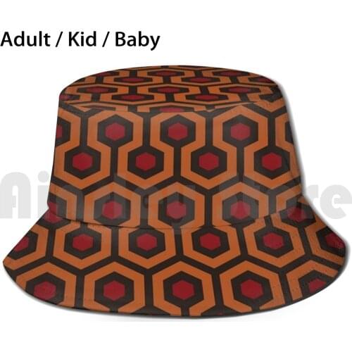 The Overlook Hotel Patter | The Shinning Bucket Hat Adult kid baby Beach Sun Hats Stanley Kubrick Written And Directed By