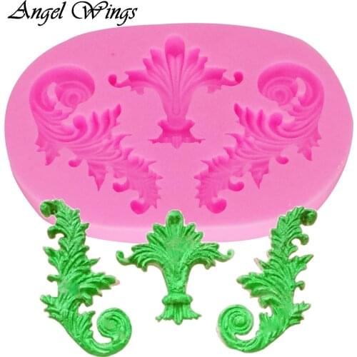 Flower Embossed pattern cake border Silicone Mold cake decorating chocolate Molds Fondant Sugar Craft Resin Molds DIY Cake F1402