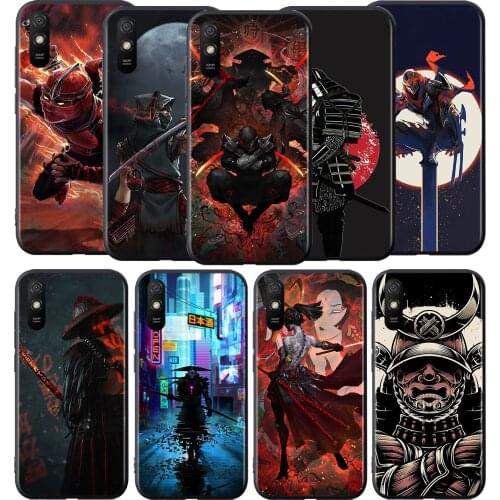 Japan Samurai Ninja Silicone Cover For Xiaomi Redmi 9 9T 9C 8 7 6 Pro 9AT 9A 8A 7A 6A S2 5 5A 4X Plus Phone Case