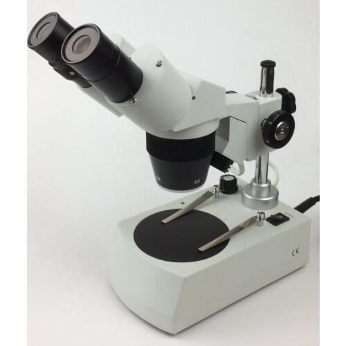 SM-10 step stereo microscope, 20X, 40X magnification