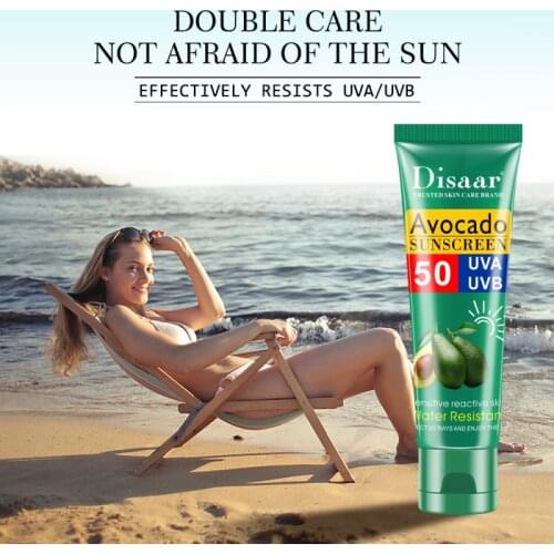 50ml SPF50 Shea Butter Facial Body Sunscreen Cream 24H Skin Protection Whitening Shimmering Sun Lotion Oil-control Moisturizing