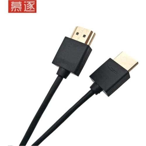 MochuOuter diameter 3.0mm ultra soft thin Mini HDMI plug to HDMI and mini HDMI plug cable 2k1080 hd@60hz Portable length 0.3m-5m