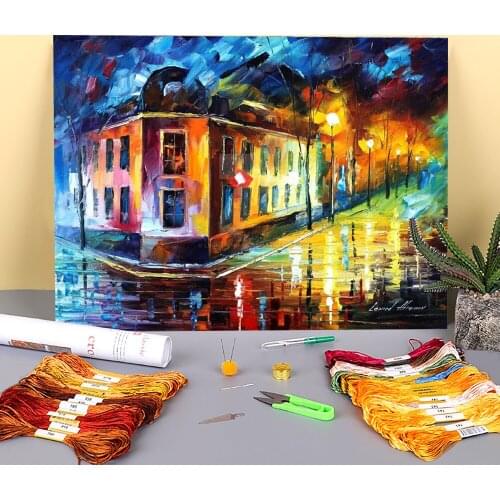 Burst Energy Printed 11CT Cross-Stitch DIY Embroidery Patterns DMC Threads Craft Needlework Sewing Handicraft Needle Stamped