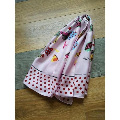 2019 new arrival fashion brand high heels pattern 100% silk scarf 90*90 cm square shawl twill wrap for women free shipping