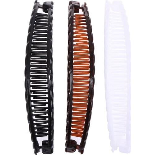 1PCS Banana Hair Clip Solid Color Hair Claws Barrettes Hairpins Hair Accessories For Women Girls Ponytail Hoder Hair Clamp