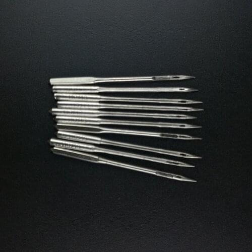 10Pcs/Lot Metal Size 75/11 Home Sewing Craft Tools Machine Threading Needles Silver Fit Thin Light Weight Fabric