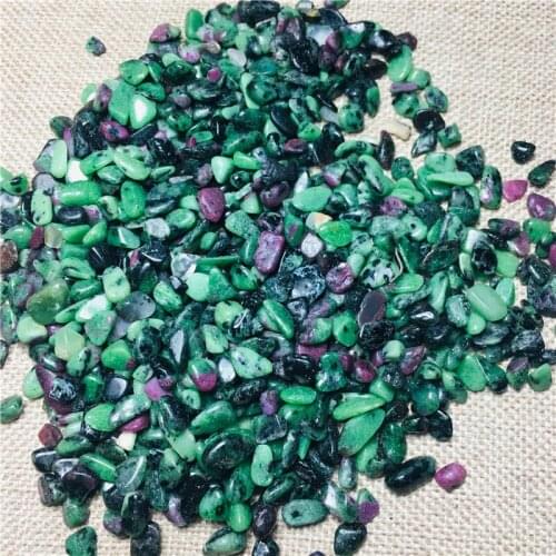 100g tumbling gem Red, green, treasure natural quartz mineral is used to heal chakras