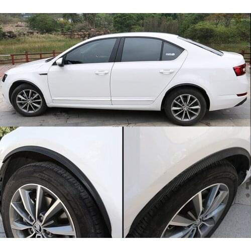 4pcs for SKODA KODIAQ Superb Octavia Car wheel eyebrow Anticollision bar decorate