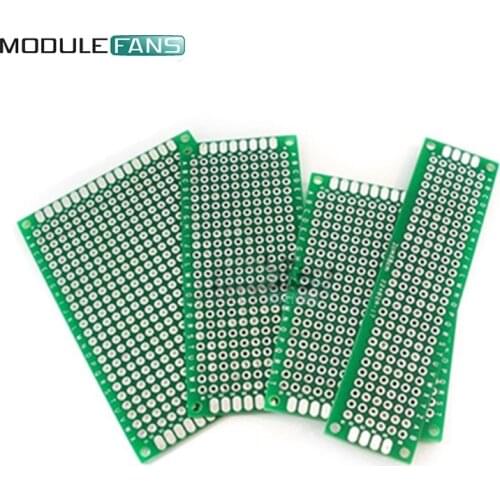4PCS Double Side Prototype PCB Tinned Glass Fiber BreadBoard 5x7 4x6 3x7 2x8CM FR4 5 x 7 2 x 8 4 x 6 3 x 7 CM