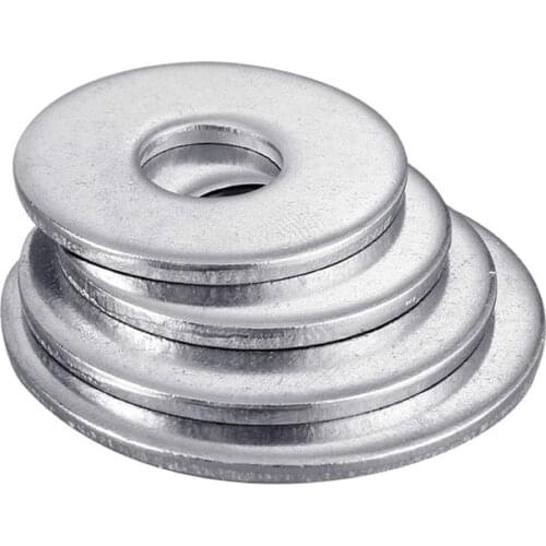 50Pcs Large Size Flat Washer 304 Stainless Steel Gasket M2.5 M3 M3.5 M4 M5 M6