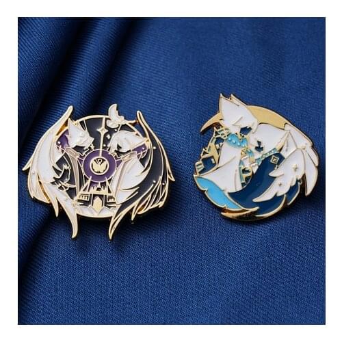 Anime Sky Children Of Light Guangyu Alef Daleth Metal Badge Button Brooch Pins Collection Medal Souvenir Toy Gift Cosplay