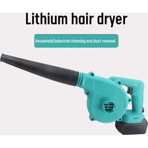 18V Cordless Blower Vacuum Clean Air Blower for Dust Blowing Dust Computer Collector Hand Operat Power Tool with 2 Battery