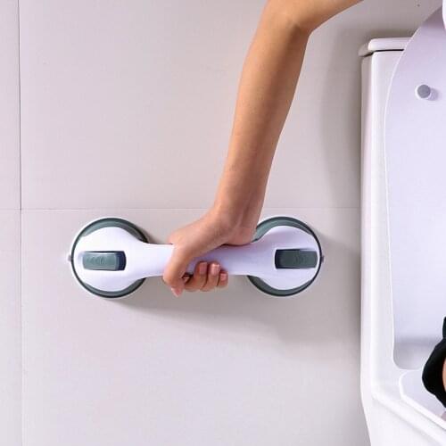 Punch-free Safety Handle Anti-skid Support Toilet Bathroom Safety Grab Bar Handle Vacuum Suction Cup Suction Cup Armrest