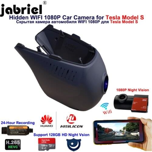 Jabriel 1080P Car Dvr Dash Camera Automobile Video Recorder Registrator Car Cam for Tesla Model S 2016 2017 2018 2019 2020 2021