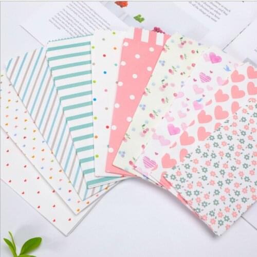 150pcs Gift Envelope Lovely pattern envelope blue stripes Child stationery wholesale random 19.5*9CM