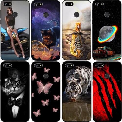 Fashion Soft silicone TPU Back Cover For LENOVO A5 L18011 Phone Funda Case For Lenovo A5 L18011 Cute Cartoon Case