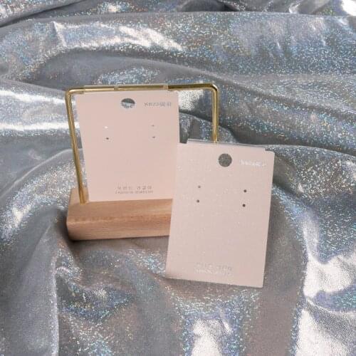 Newest Korean Jewelry Ear Studs Packaging Plastic Card 100pcs/lot 5x7cm Sticker Earring Clip Dangle Hang Tag Custom logo Cards