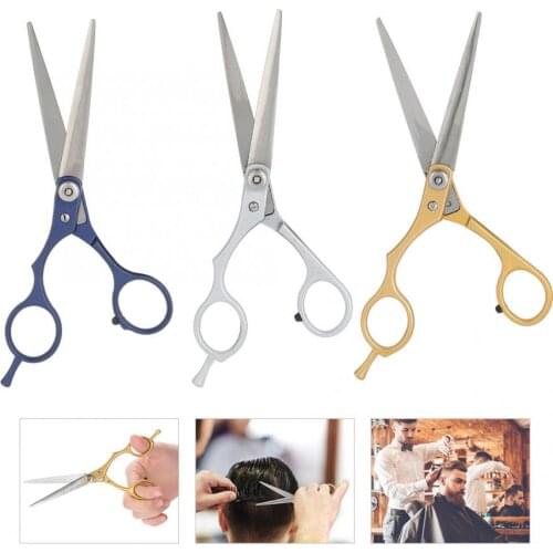 Professional Hair Cutting Scissors Barber Shears Home Salon Stainless Steel Regular Flat Tooth Hairdressing Scissor Styling Tool