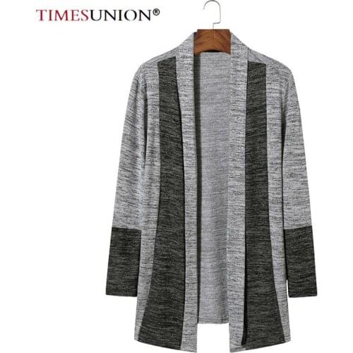 2020 New Sweater Men Long Sleeve Patchwork Thin Knitted Cardigan Men High Quality Casual Men Sweaters Slim Knitwear Coat