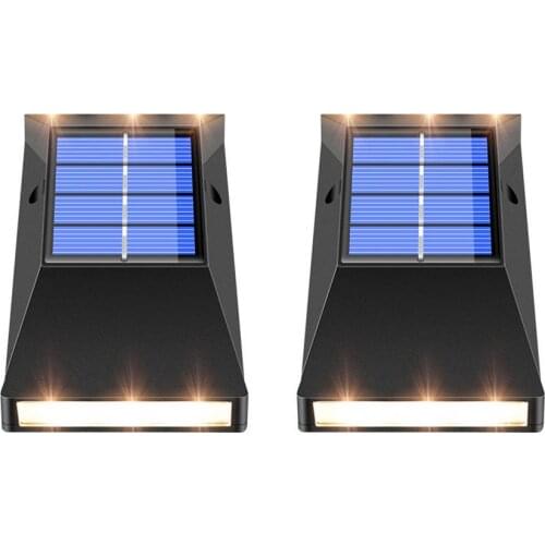 2PCS Outdoor LED Solar Light Motion Sensor Waterproof Sunlight Garden Decoration Street Lights Solar Powered Lantern Wall Lamp