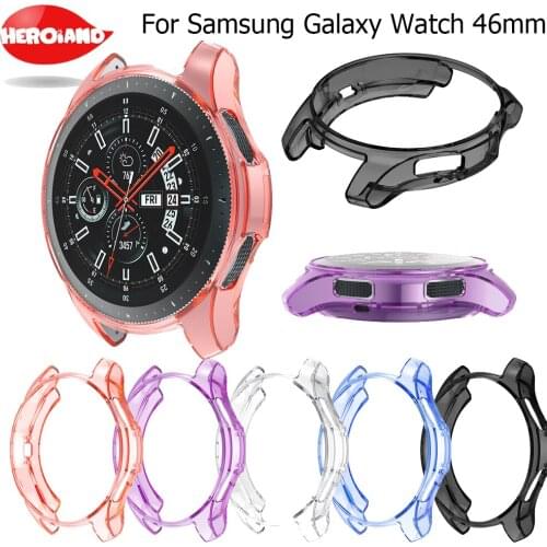 Tpu Protective Case Cover Shell For Samsung Galaxy Watch 46mm Smart Watch Accessories Frame Cases Protective For Samsung Gear S3
