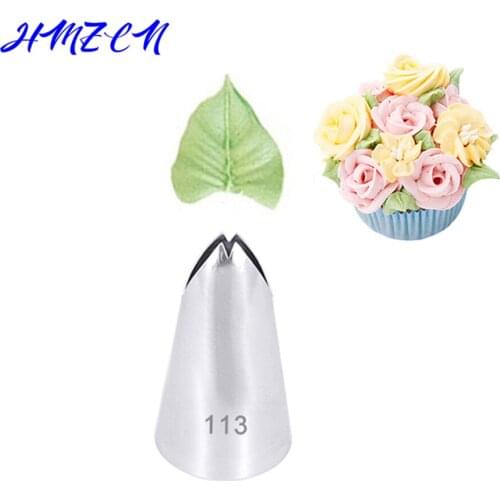 1PC 113# Russian Tulip Icing Piping Nozzles Stainless Steel Flower Mouth Cream Pastry Tips Bag Cupcake