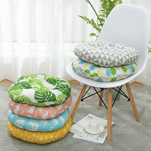 1PC Round Square Printed Seat Pad Chair Cushion Thicken Washable Cushions Throw Pillows Home Decor