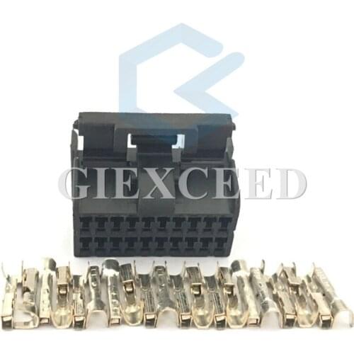 2 Sets 20 Pin 174047-2 Auto Glass Lifter Plug Electric Window Regulator Assembly Socket for Car