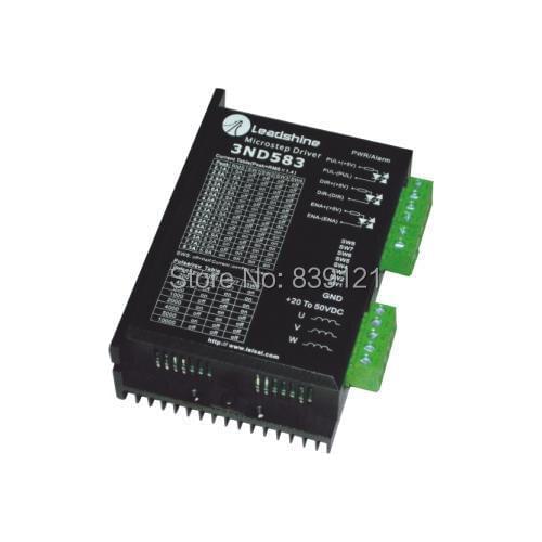 Free ship for leadshine original 3ND583 3-phase microstepping Drive work 36-50 VDC out 2.1A to 8.3A for NEMA 23 stepper motor