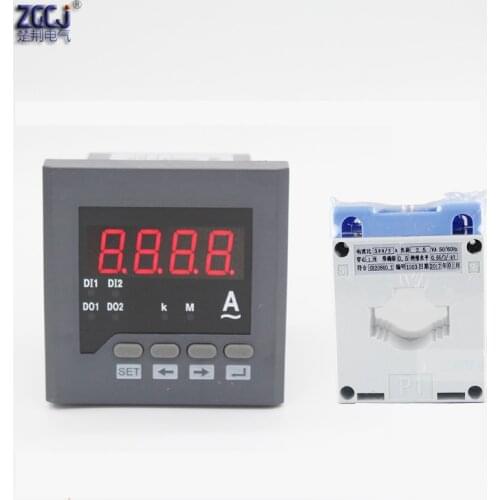 80*80*80mm CJ-AA71-T Range 300A digital intelligent AC ampere meter with RS485 communication Modbus-RTU protocol current meter