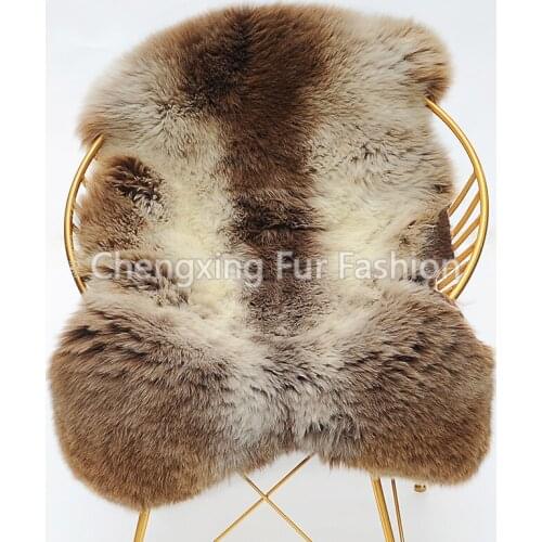 CX-D-151E Natural Colors Australian Sheepskin Hairy Carpet for Living Room Bedroom Area Rugs Mat