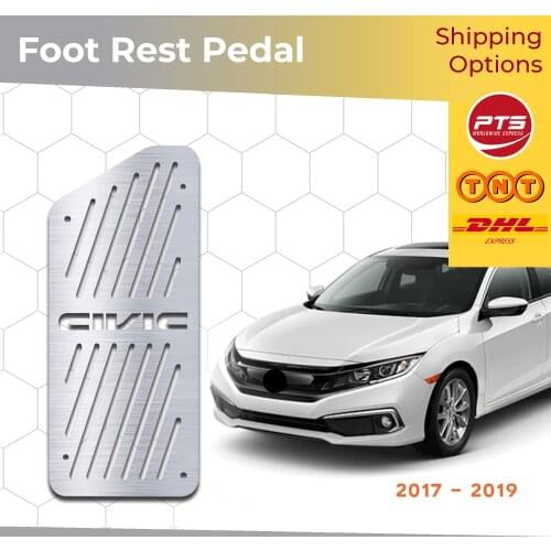 Honda Civic FC5 2017 2018 2019 2020 Car Accessories ABS Chrome Foot Rest Pedal Body Molding Moulding Trim