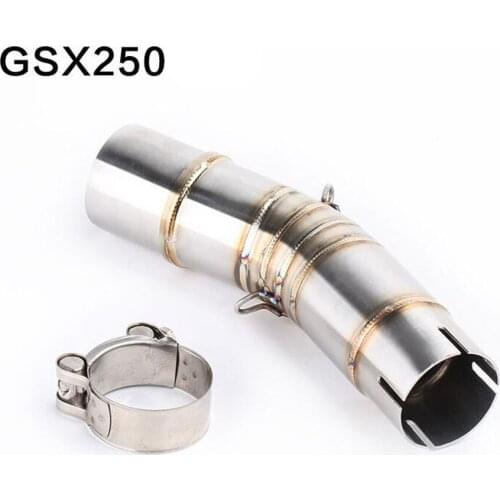 For suzuki GSX250R GSX250 GW250 Motorcycle Exhaust Modified Middle Link Contact Pipe Tube Slip On GSX 250R GSX 250 GW 250