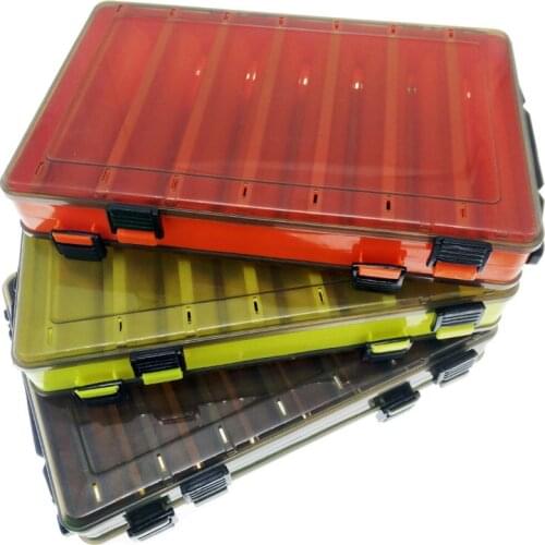 Double Side Plastic Case Fishing Tackle Storage Box Outdoor Accesories for Baits Lure Hooks