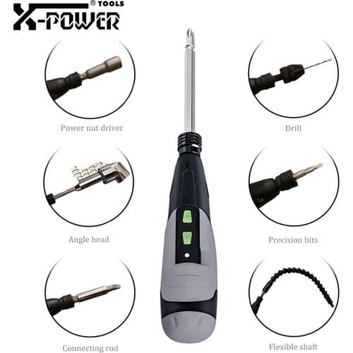 Powerful Torque Mini Electric Screwdriver Drill Set Small Cordless 3.6V Lithium Battery Rechargeable Power Tool Kit For Home DIY