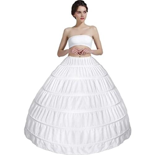 Hot selling Fashion Style 6 Hoop Wedding Petticoat