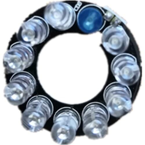 IP Camera Infrared Light Board IRLED Board 10pcs IR LEDs 850nm 90degree for 3.6mm lens Diameter 30mm