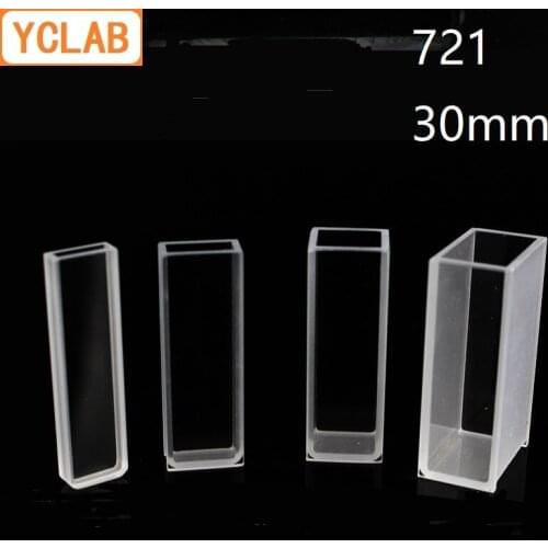 YCLAB 30mm Cuvette 721 Glass Cell Colorimeter Laboratory Chemistry Equipment