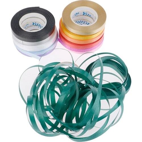 10m Small Roll Ribbon Birthday Party Wedding Decor Balloon Ribbon Silk Satin Ribbons For Crafts Bow Handmade Gift Wrap