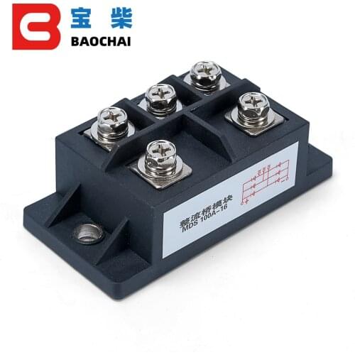 MDS100A AMP 1600V three phase diode rectifier bridge 100A rectifier module control diode rectifiers function for generator